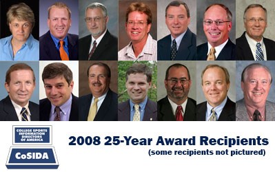 Twenty Members To Receive CoSIDA’s 25-Year Award
